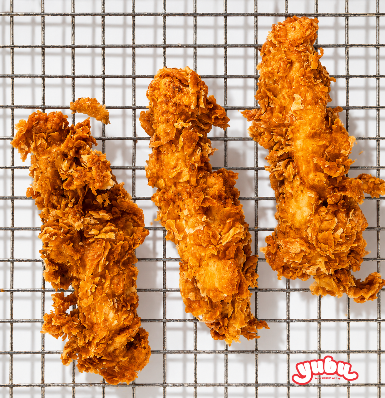 Golden fried Yubu chicken tenders